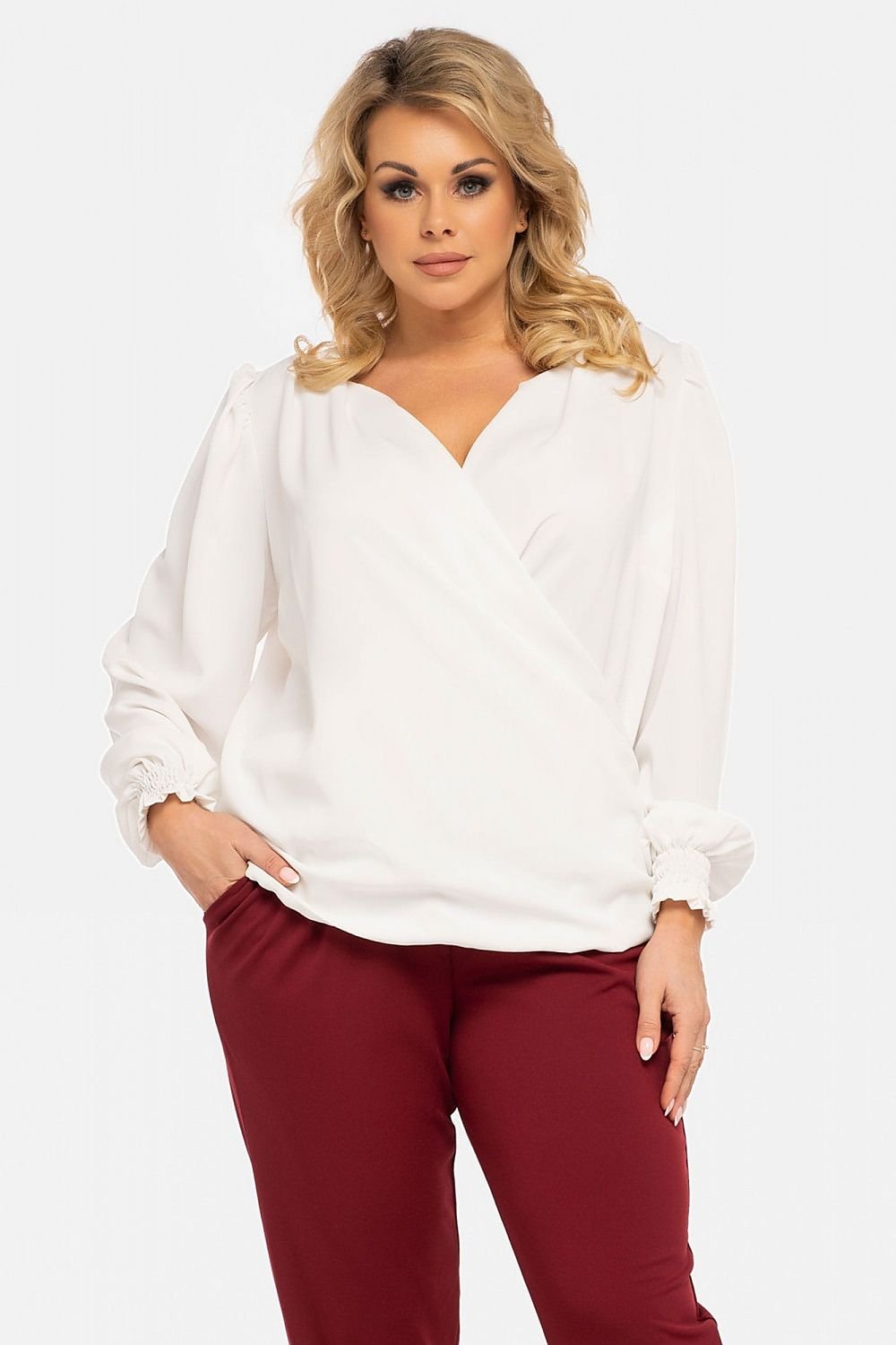 Plus size blouse model 190971 Karko