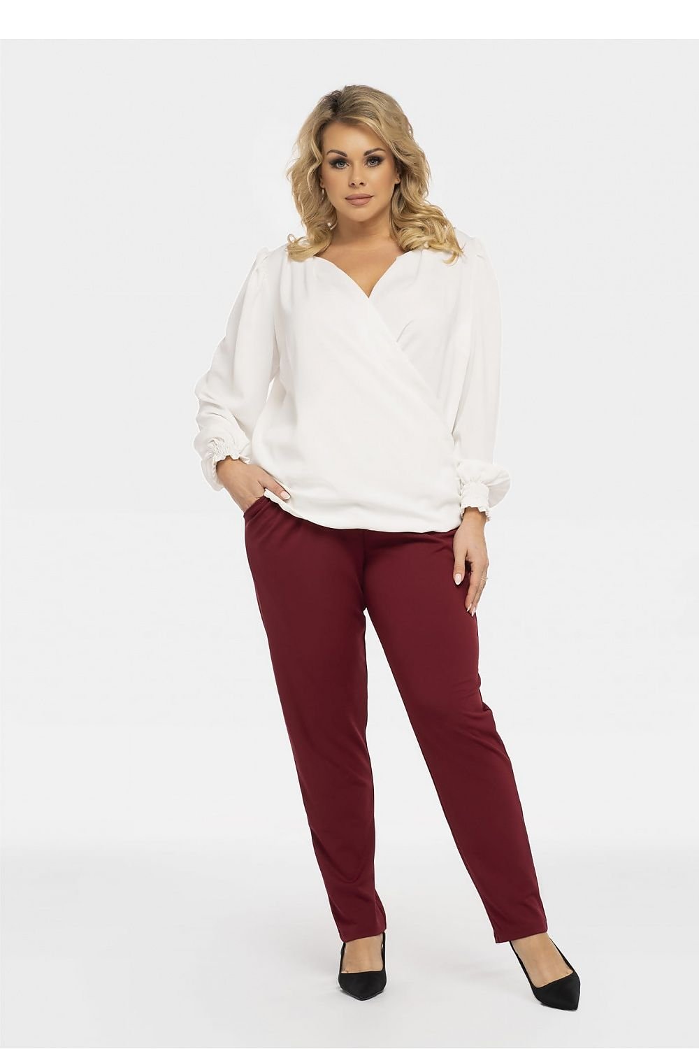 Plus size blouse model 190971 Karko