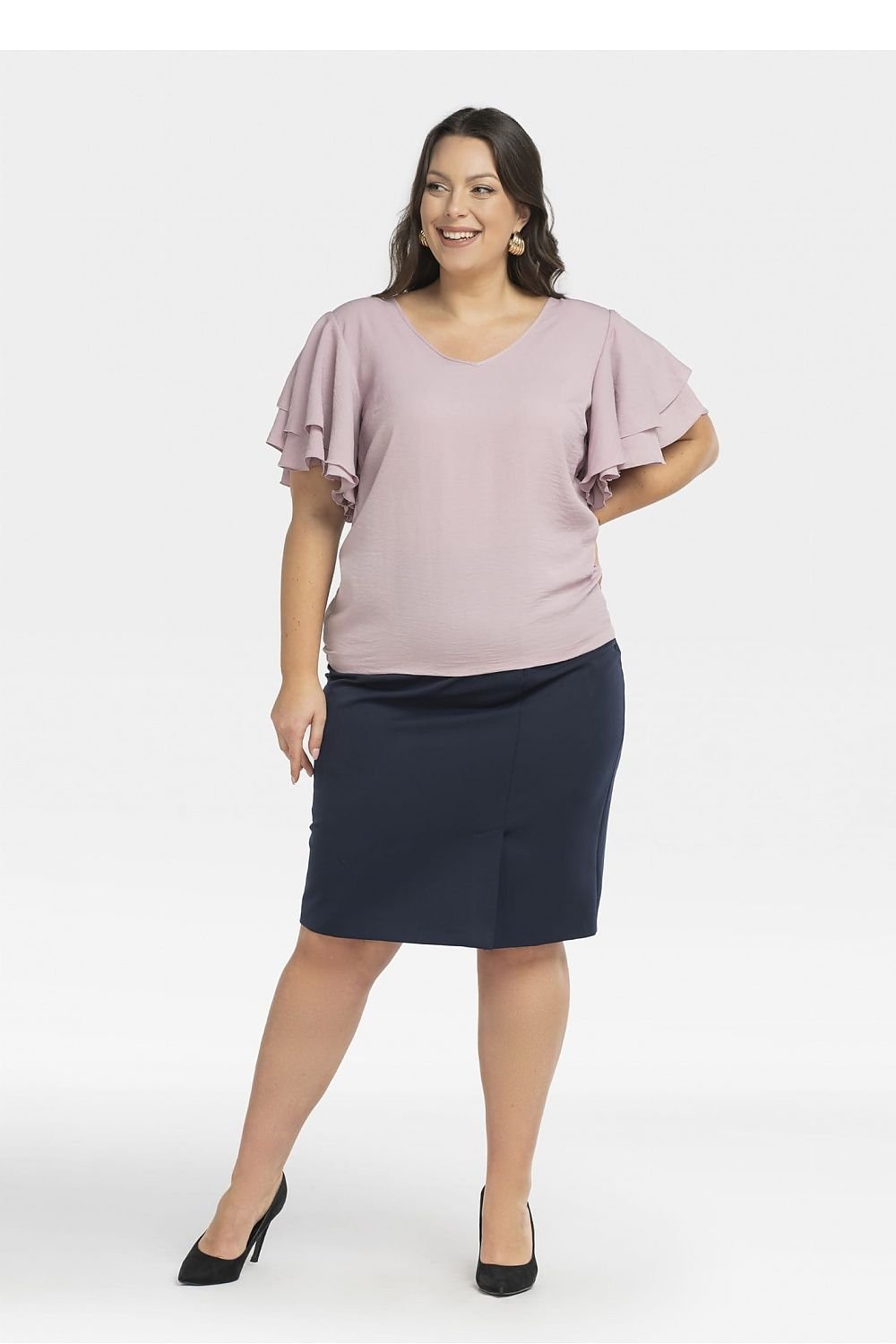 Plus size blouse model 198327 Karko