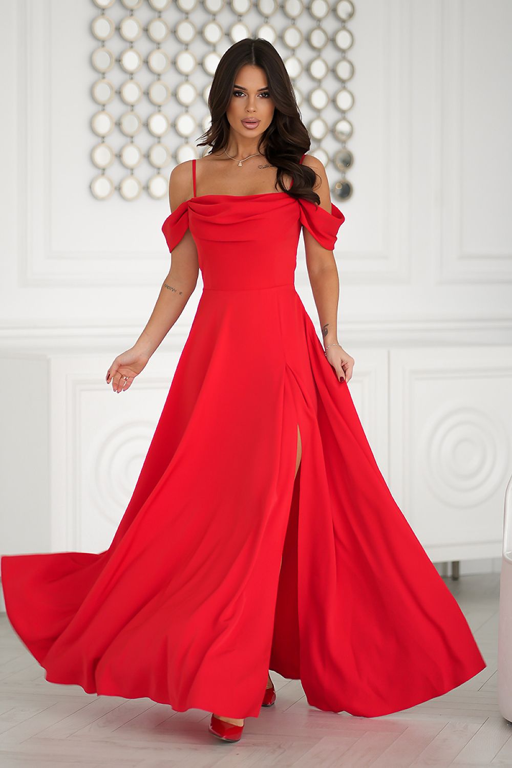 Long dress model 203761 Bicotone