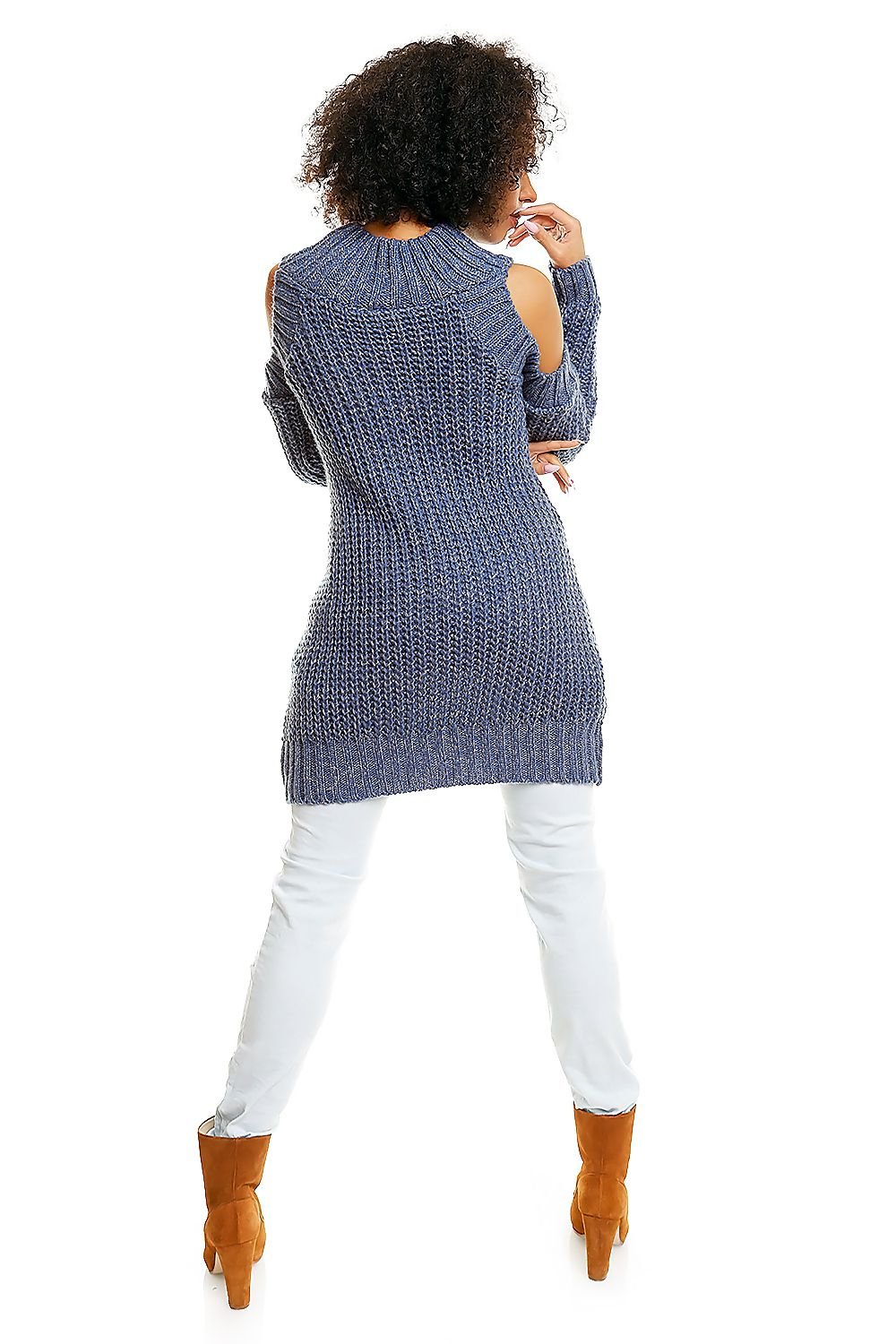 Hard-knitted jumper model 84347 PeeKaBoo