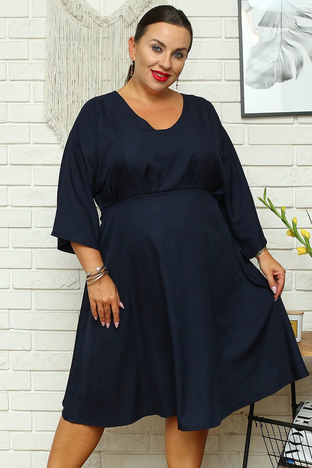 Plus size dress model 169252 Karko