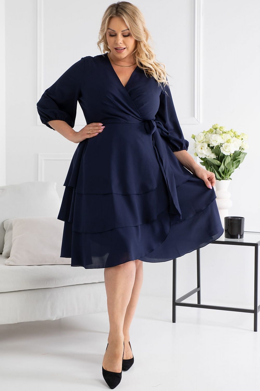 Plus size dress model 168970 Karko