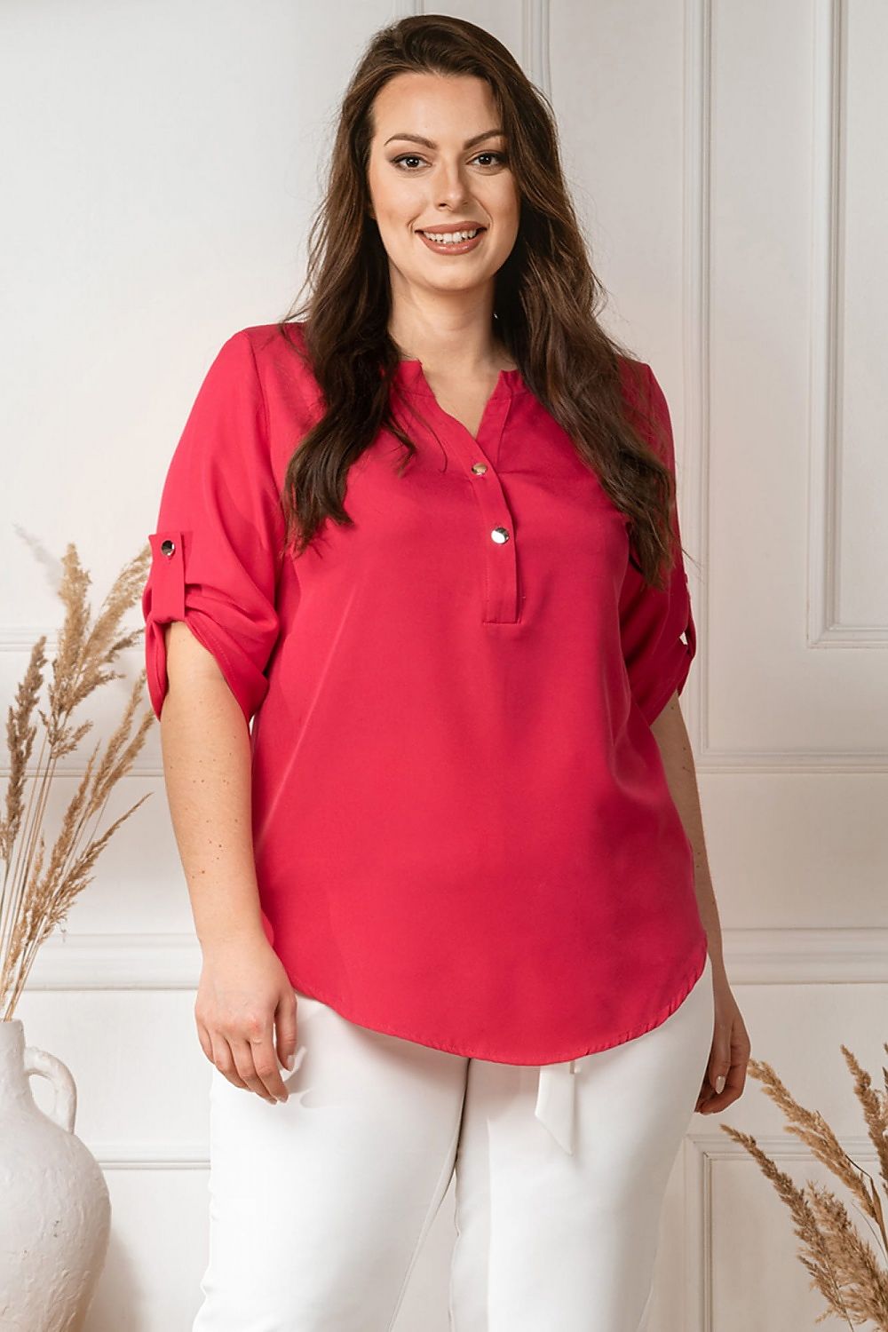 Plus size blouse model 168990 Karko