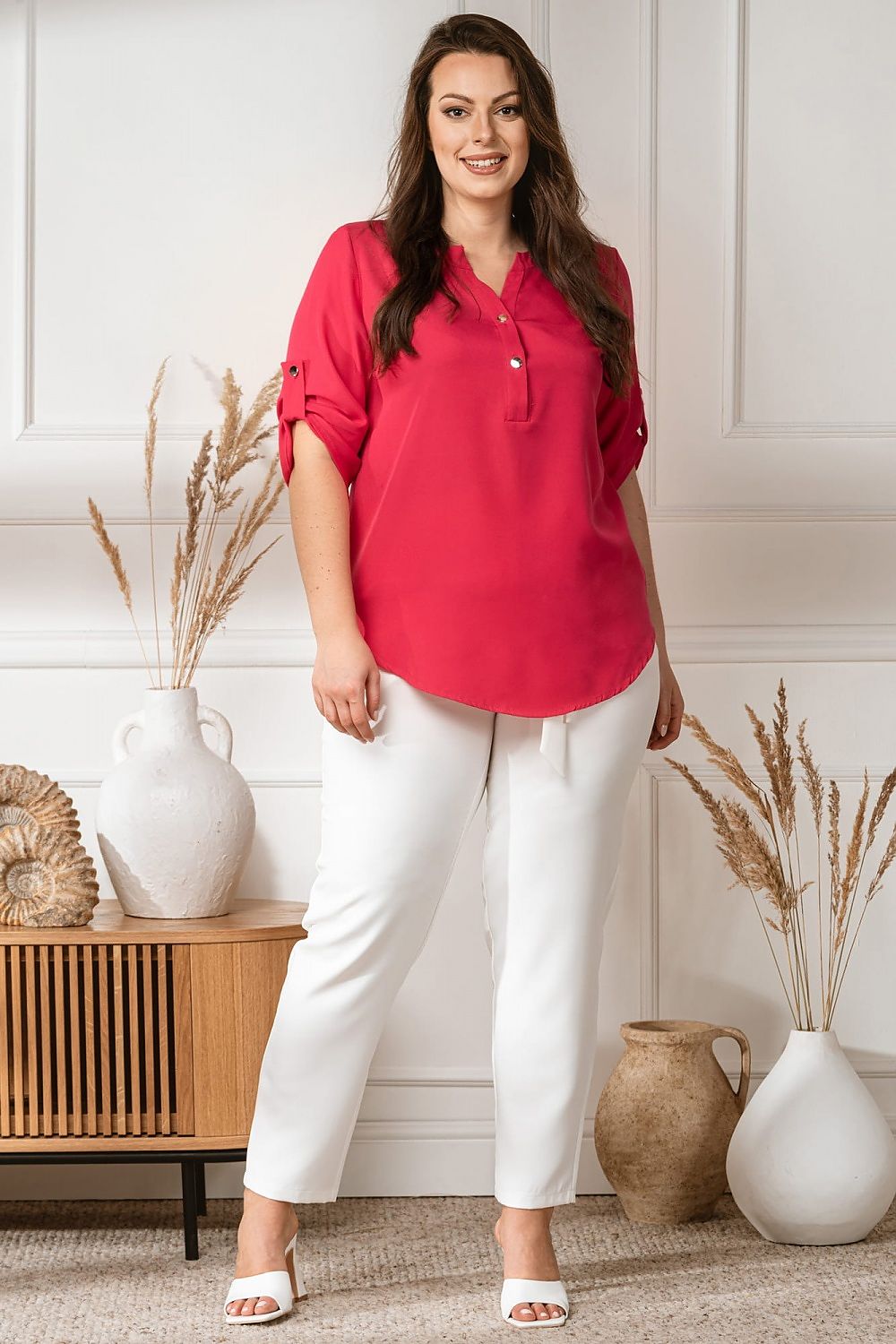 Plus size blouse model 168990 Karko