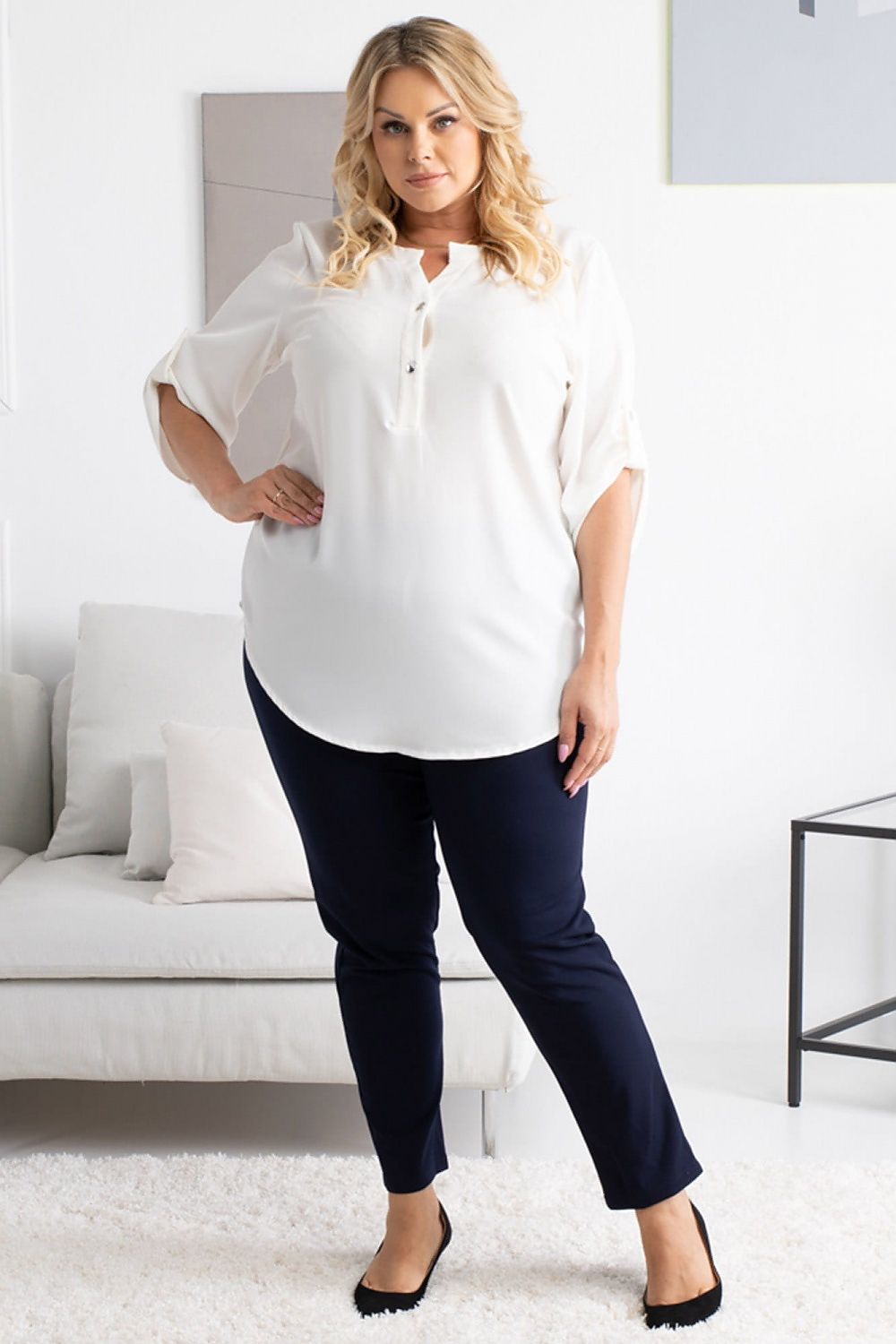 Plus size blouse model 168994 Karko