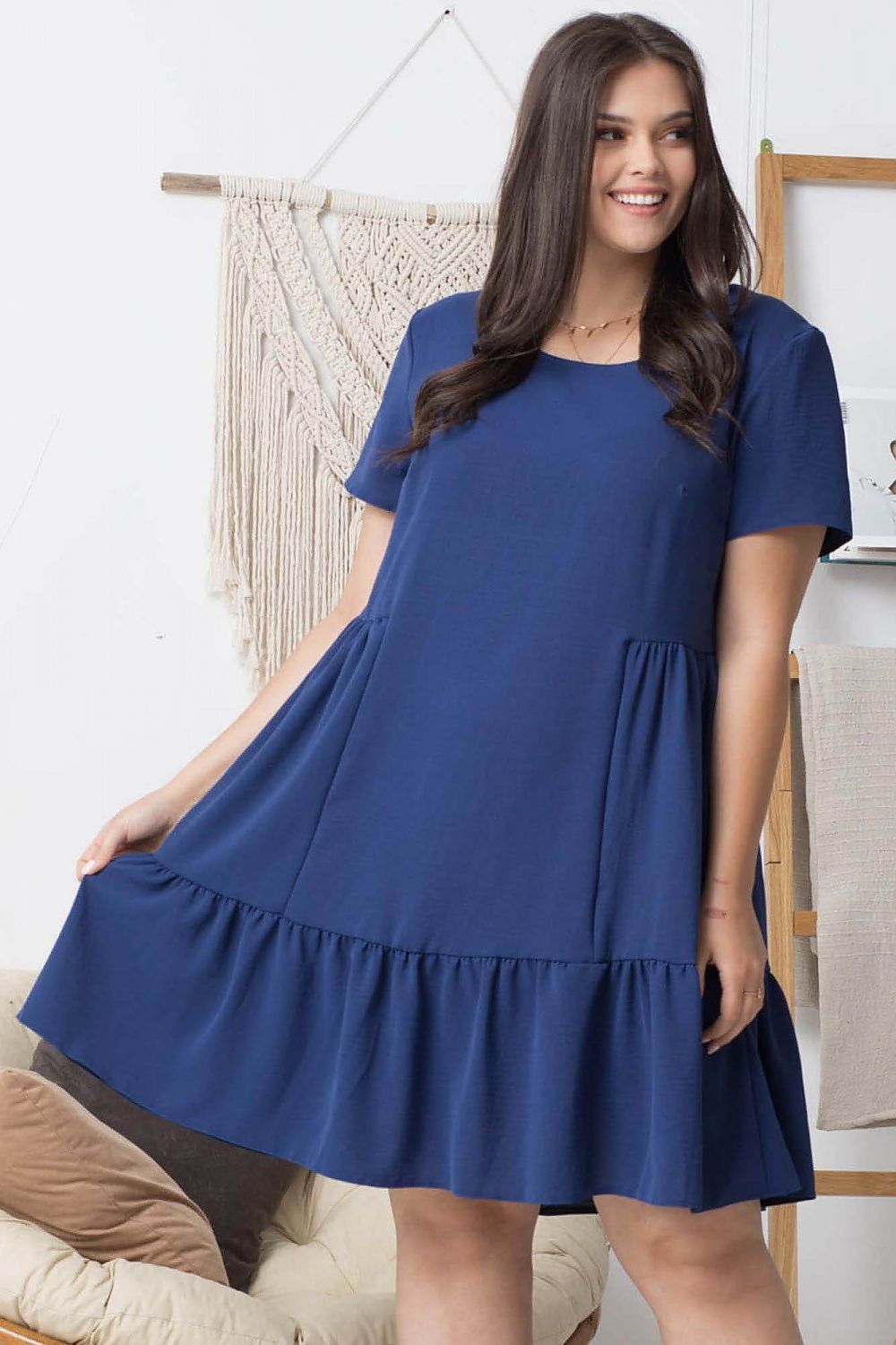 Plus size dress model 169246 Karko