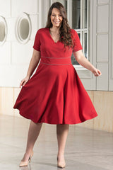 Plus size dress model 178555 Karko