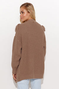 Cardigan model 185224 Makadamia