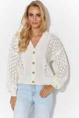 Cardigan model 185223 Makadamia