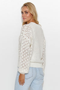 Cardigan model 185223 Makadamia