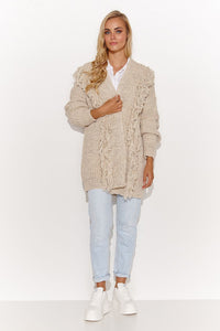 Cardigan model 185224 Makadamia